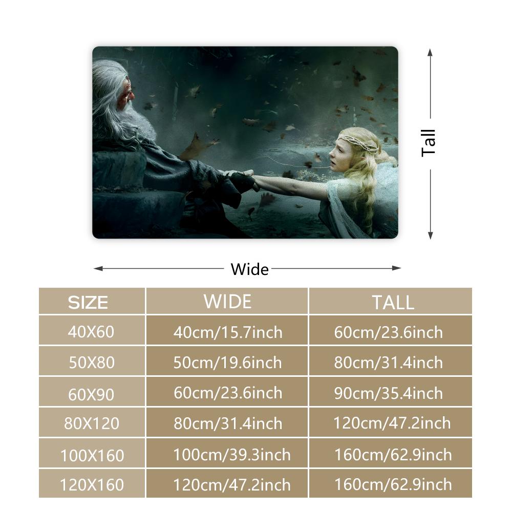The Lord of the RingS Floor Mat Soft Thickened Non-Slip Door Mat for Living Room Home Decor Flannel Rugs