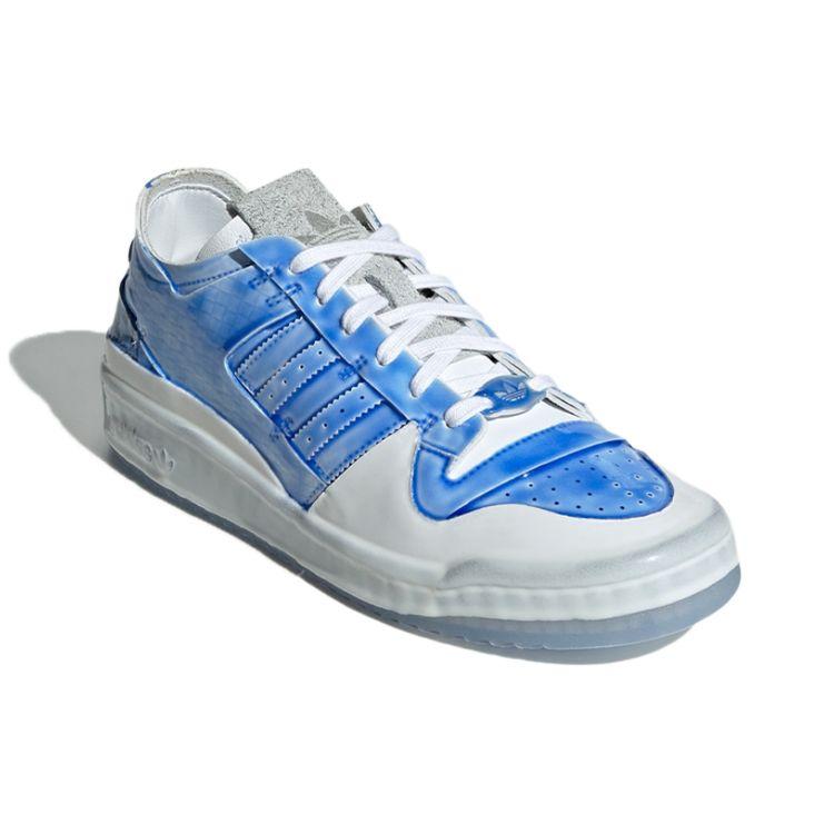 Adidas Оригинальные кроссовки Originals Forum Leather Retro Casual с низким верхом, унисекс, бело-синие GV9225