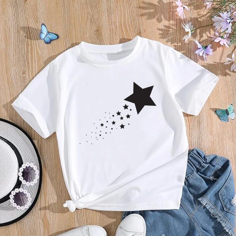 (Asian Size) Women Print Tee Adventure Trend Cute Style Top Fashion T Shirt Woman Female Clothing Short Sleeve Graphic T-shirts