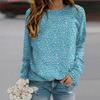 Fall Autumn Women'S Fashion O Neck Long Sleeve T-Shirt Loose Clothes Pink Floral Fragments Print T Shirt For Girls Street