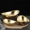 304 Stainless Steel Golden Ingot Bowl Korean Salad Bowl Commercial Dessert Snack Bowl Korean Cuisine Tableware