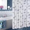 1pcs EVA Ptinted Leaf Shower Curtain Liner Translucent Water Repellent Bathroom Curtains PEVA Eco-Friendly