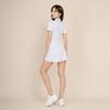 Womens Slim Fit Tennis Dress With Contrast Polo Collar Sporty Workout Golf Running Yoga