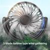 Multiple Speed Double Head Car Fan 360° Rotating Electric Fan Portable Car Seat Fan  Summer