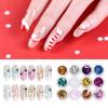 12 Pots/set Nail Glitter Powder DIY Nail Art Decorations Snowflake Glitter Nail Art Sequins Powder Set