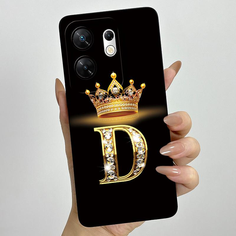 Чехол для infinix Zero 30 4G 5G Чехол X6731 Буквы Короны Мягкий Силикон Ударопрочный Чехол Для Infinix Zero30 4g Чехлы X6731B Funda
