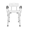 Shower Chair, Shower Seat with Back, Adjustable Height Shower Stool, Shower Chair for Inside Shower Bathtub, Non-slip Bathroom Bench Bath Chair for