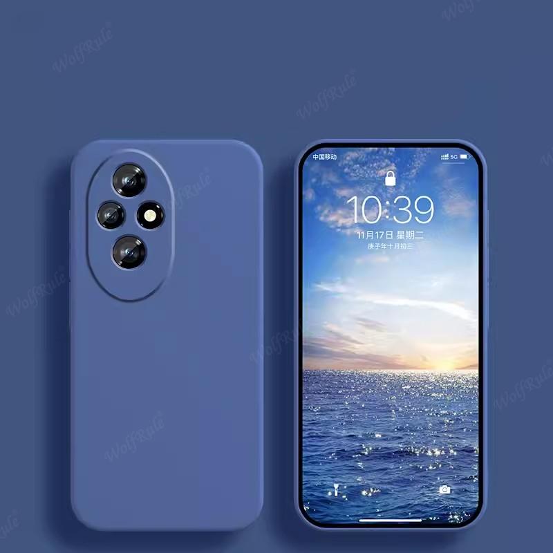 Для Honor 200 Чехол Huawei Honor200 Honor 200 Capas Новый Ударопрочный Бампер TPU Роскошный Жидкий Силикон Мягкие Fundas Honor 200