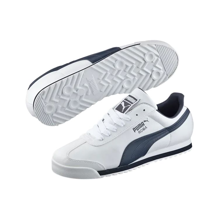 Puma Roma Basic Unisex Sneakers White New-Navy 353572-12