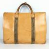 DRAWER Thick Leather Document Briefcase Business Bag Brown(USED)