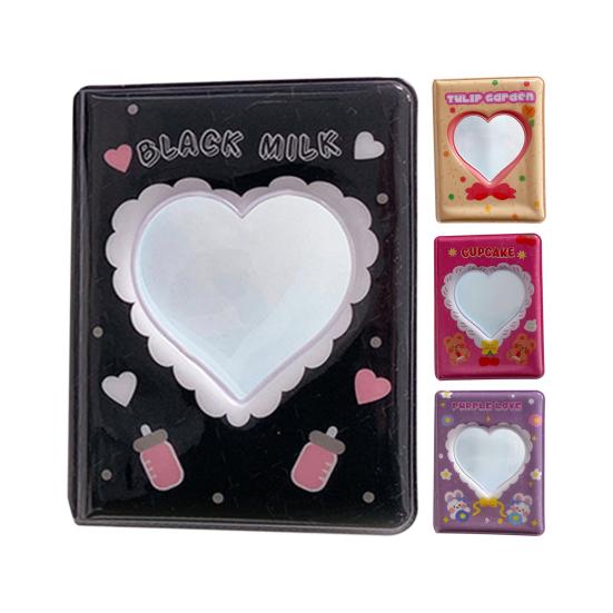 Держатель для фотокарт шикарный водонепроницаемый портативный переплет для фотокарт с полым сердцем держатель для фотокарточек для фотокарт для коллекции