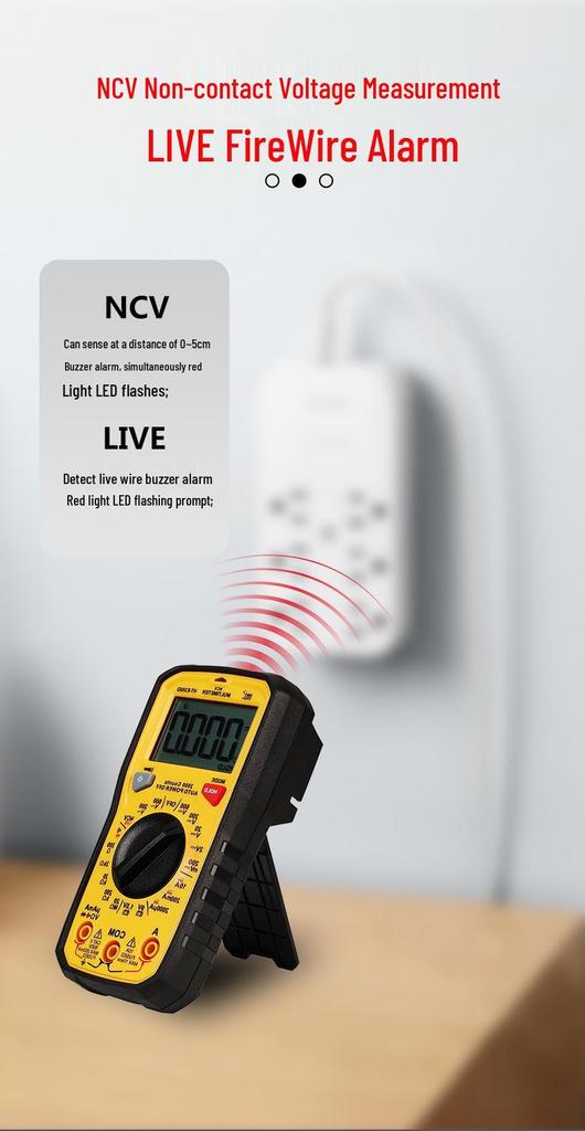 XinSite HTI Digital Multimeter: High-Precision AC/DC Voltage & Current Tool for Professional Electricians.