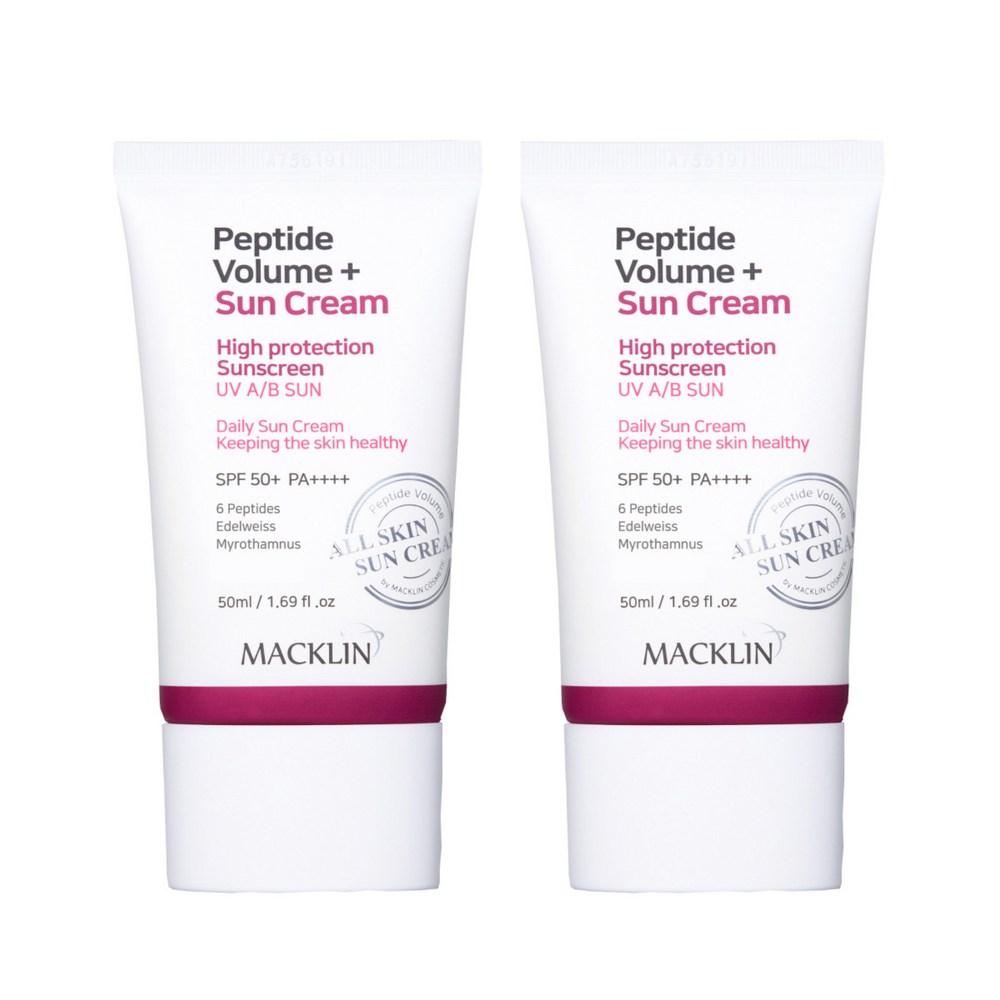 Солнцезащитный крем Maclean Cosmetics Peptide Volume SPF50+ PA++++, 50 мл, 2 шт.