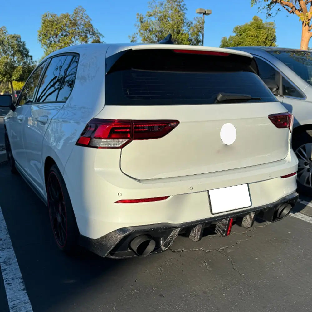 Диффузор заднего бампера (для GTI HB, Карбон) для Volkswagen Golf 8