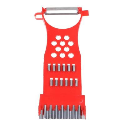 Многофункциональная пластиковая терка для овощей и фруктов, лезвия из нержавеющей стали, морковно-картофелечистки, кухонные инструменты для измельчения кожуры