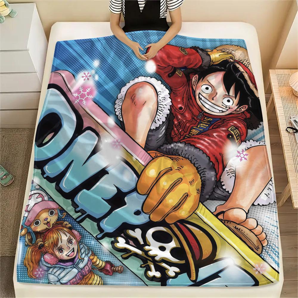 One Piece2 Flannel Blanket, High quality Comfortable for All Seasons, Home Decor, Warmth and Comfort