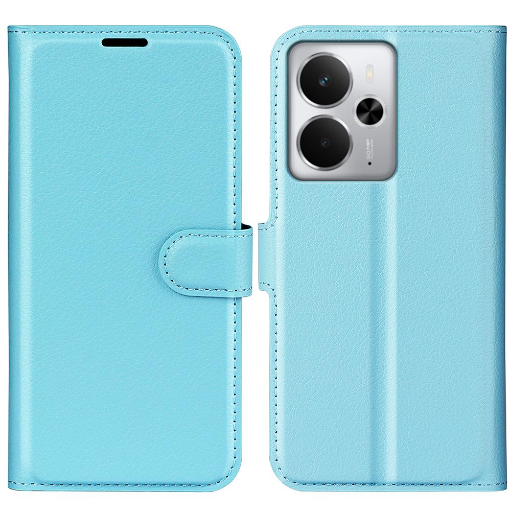 Для Realme 14 5G Чехол Текстура личи Противоударный Кожаный Чехол-кошелек для телефона