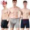 Langsha Men's 3-Pack Cotton Anti-Chafe Boxer Briefs