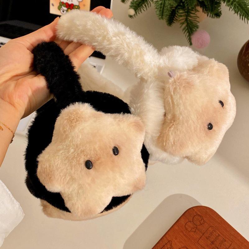 Регулируемые плюшевые наушники из сиамской кошки для тепла и защиты от замерзания