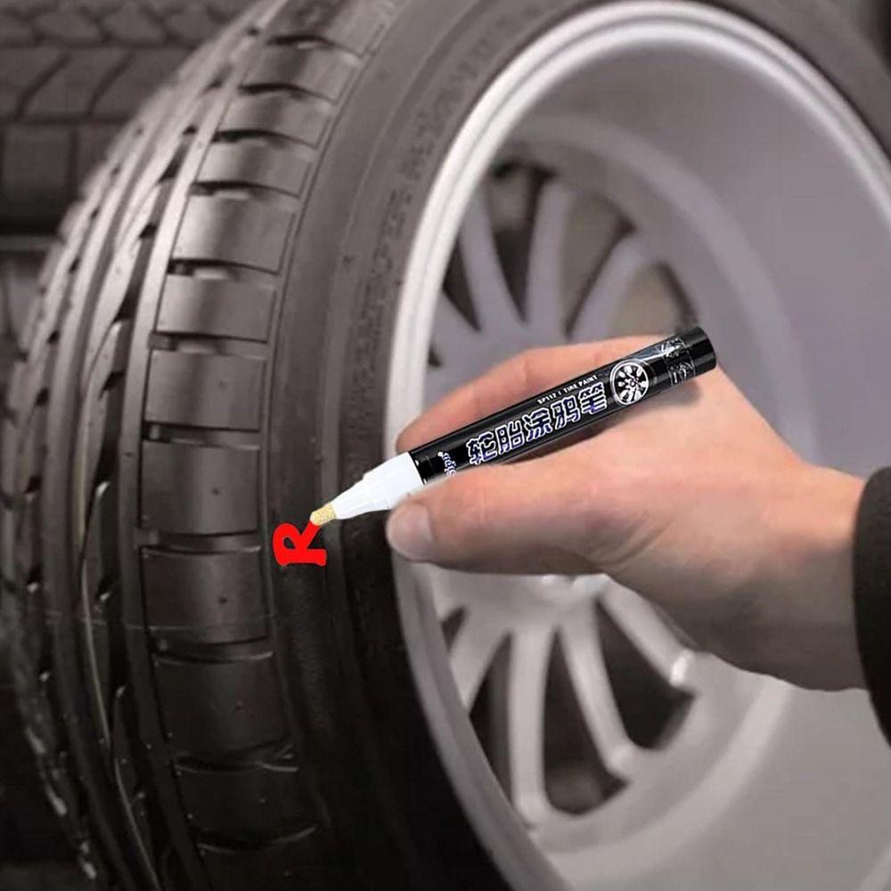 Waterproof Tire Marker for Rubber Meta Glass Car Tires Car Tire Graffiti Paint Pen Tire Paint Pen