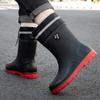 Fashion Women's Large Size Short Tube Medium Tube High Tube Waterproof Rain Boots Outdoor Work Rubber Boots Platform Boots