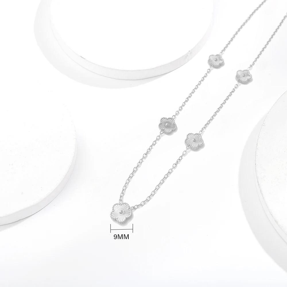 ALTERA Браслет-шарм из нержавеющей стали, горячая распродажа, с золотым покрытием, с клевером, роскошные браслеты с цветком из пяти лепестков, ювелирные изделия для женщин, подарок