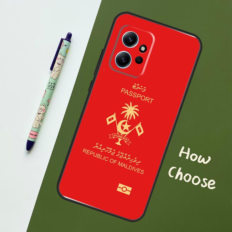 Паспорт Мальдив для Xiaomi Redmi Note 12S 11S 10S 9S Note 12 8 9 10 11 Pro Чехол для телефона Redmi 12 9 C 10C