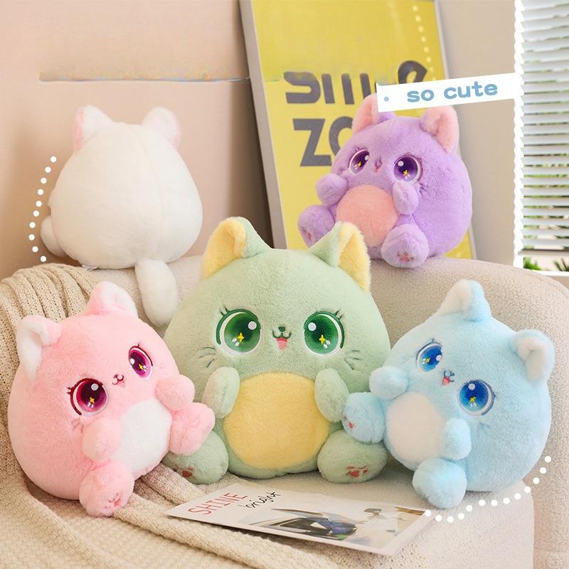 Cute Chubby Cat Doll, Kitten Plush Toy, Cat Doll Pillow, Birthday Gift for Girls