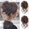 Synthetic Hair Bun Hair Bun Messy Curly Hair Band Elastic Crispy Wig Piece Ladies Hairpin Black Brown