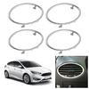 Air Conditioning Trim Outlet Decoration Vent Trim Circle Sticker for Automotive Stylish, Car Styling Visual Appeal 4pcs