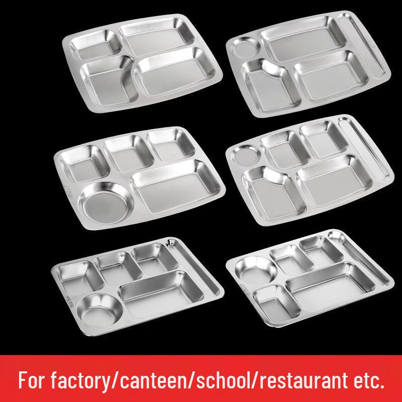 OEING Stainless Steel Compartmented Lunch Tray