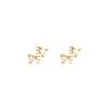 Refined Zircon Cross Mini Earrings - Elegant, Light Luxury Student Piercing, Versatile Temperament Design