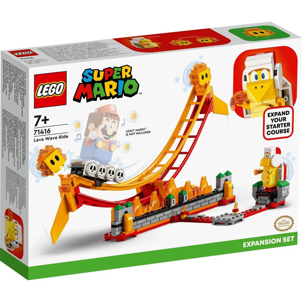 LEGO Super Mario Lava Lift Balance Challenge 71416 Toy Block Present Adventure for Boys and Girls Ages 7 and Up