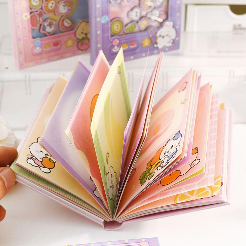 Цветная внутренняя страница Capybara Notebook Doll Claw Machine Square Letter Pad Small Notepad Office
