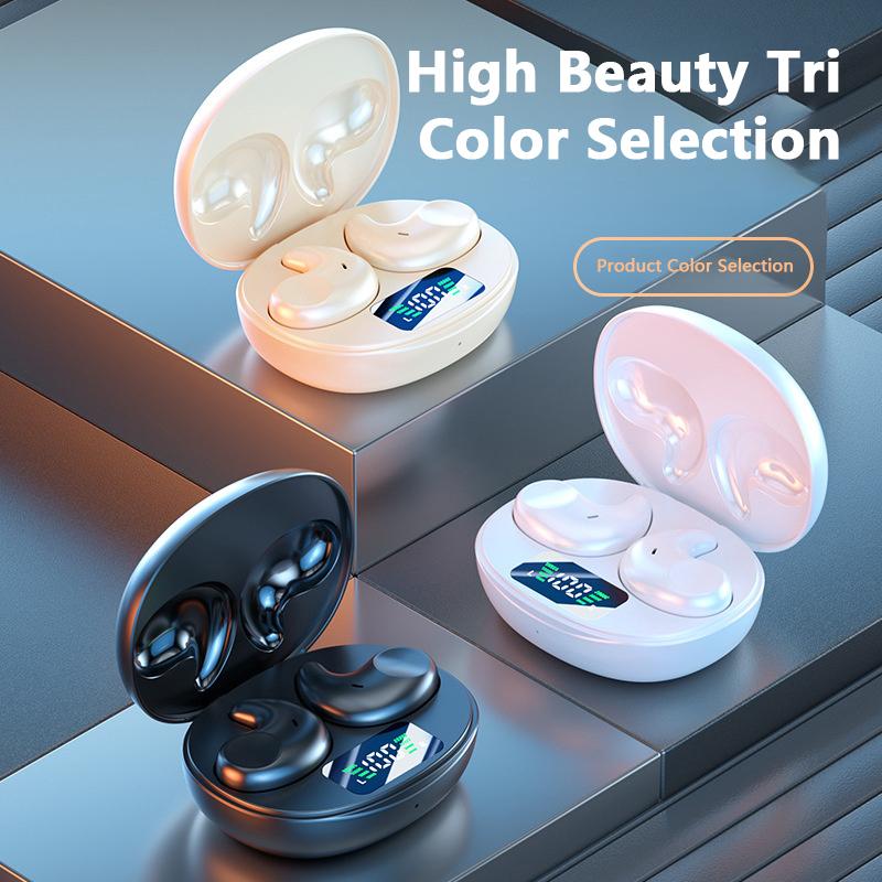Invisible Sleep Wireless Earphone Bluetooth 5.3 Hidden Earbuds Lightweight Waterproof Noise Proof Touch Control Headphones