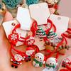 Hair Ties Snowman/Santa Claus/Bell/Reindeer/Tree Decor Gifts High-tensile Christmas Themed Kids Hair Tie Ponytail Holders for School