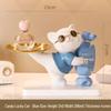 Lucky Cat Resin Craft Key Holder for Home Decor & Children's Room Storage