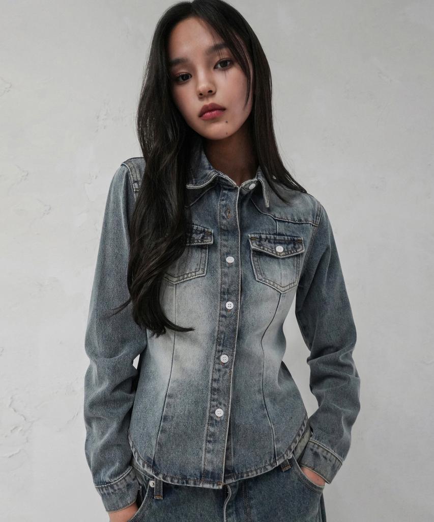 AVANDRESS Wonder Brush Denim Shirt - 2Col