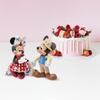 Enesco Disney Showcase Botanical Mickey and Minnie Mouse Holding Hands Figurine, 6.69 Inch, Multicolor