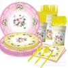 Spring Tea Party Theme Party Supplies Birthday Decoration Tea Party Party Arrangement Tableware Knives Forks Spoons