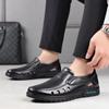 Fashion Summer 2024 New Men's Hollow Breathable Cool Leather Shoes Fashion Trends Business Casual Leather Shoes Banquet Casual Shoes