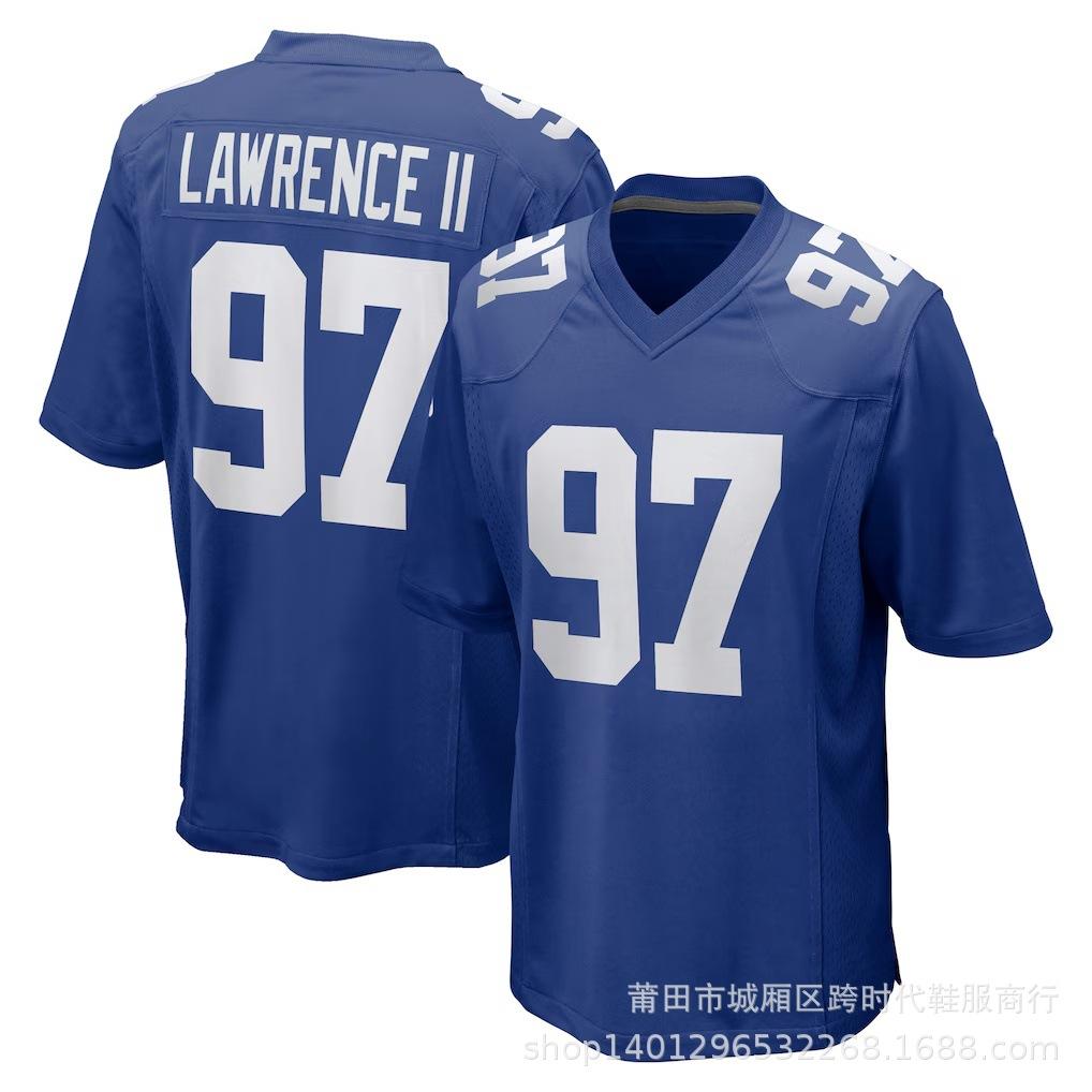 Оптовая продажа футболок NFL Giants с вышивкой, регбийная футболка 1 #8 #JONES 26 #BARKLEY 56 #44 #