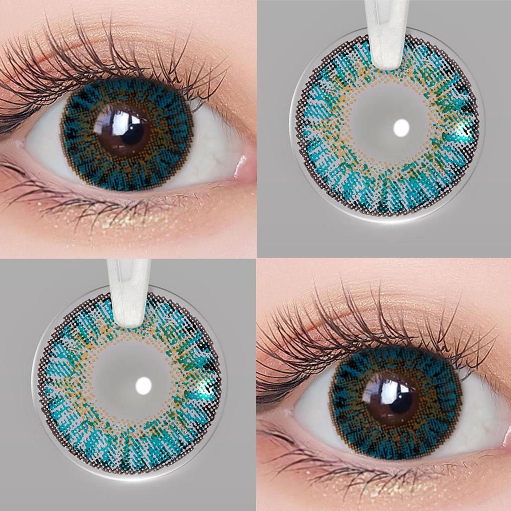 MAGISTER Мягкие гидрогелевые цветные контактные линзы без диоптрий, 1 пара+ контейнер для хранения