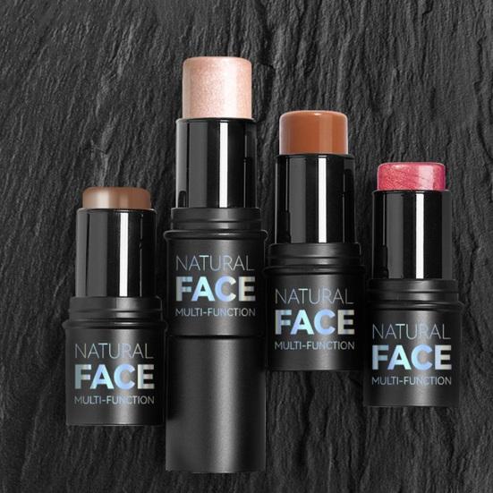 All-in-One Highlighter Blush Bronzer 3D Face Contour Makeup Stick Waterproof Long-lasting Highlighter Cream Non-greasy Face Blush Beauty Stick