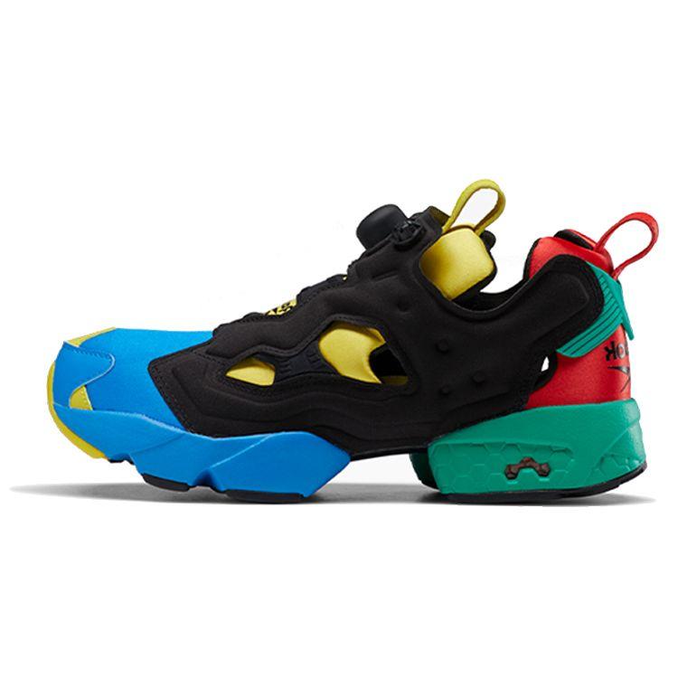 Reebok InstaPump Fury OG MU Olympics Rings 2020 Unisex Sneakers Black Horizon-Blue Instinct-Red FZ2065