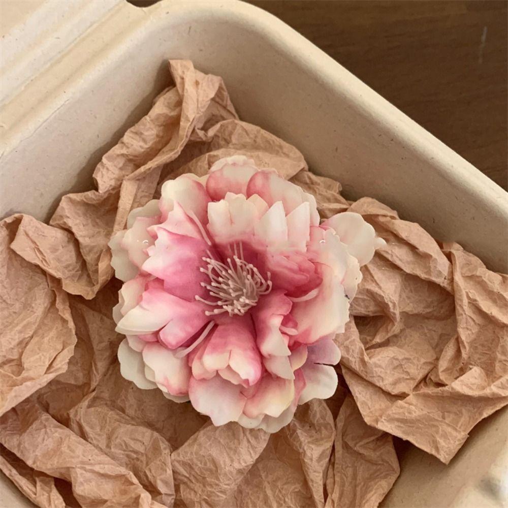 Korean Style Rose Hairpin Bohemian Style Girl Hair Clip Simple Flower Hair Clip Holiday