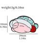 Милая мультяшная брошь Кирби, креативная брошь из сплава в виде чашки молочного чая, аксессуар-пин для сумки Кирби-ковбоя
