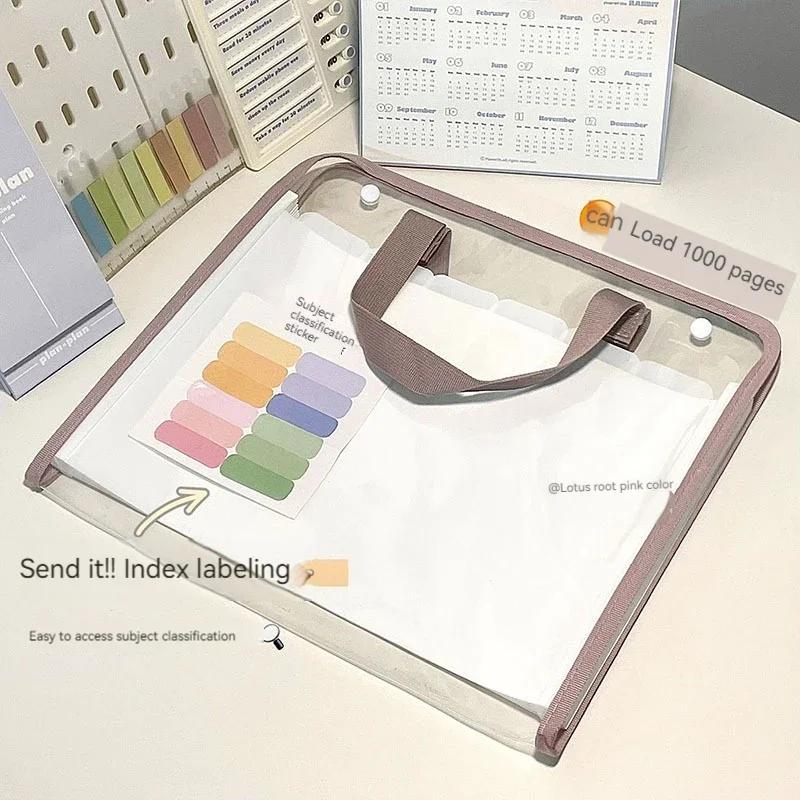 Папки-карманы формата А4, Портативная сумка-органайзер для бумаги, держатель для книг, пенал, сумки для хранения, папка-органайзер для документов