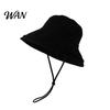 Wide Brim Bucket Hat Waterproof Rain with Chin Strap, Quick Drying Sun Packable Beach Hat, Breathable Mesh Ventilation Summer Headwear