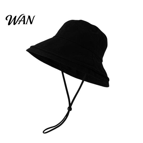 Wide Brim Bucket Hat Waterproof Rain with Chin Strap, Quick Drying Sun Packable Beach Hat, Breathable Mesh Ventilation Summer Headwear
